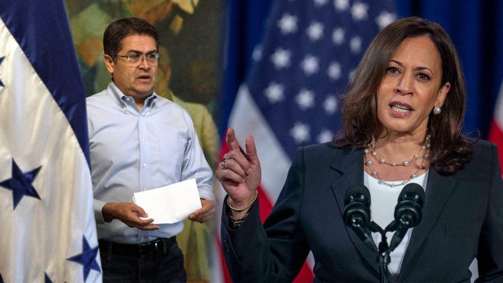 Kamala Harris sugiere capturar a Juan Orlando Hernández