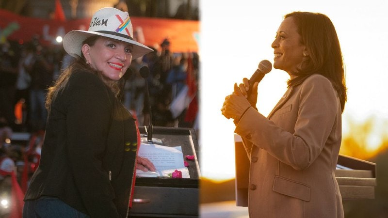 Eufórica llamada de Kamala Harris a Xiomara Castro: “Estamos felices por tu triunfo”