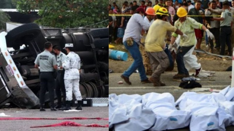 Trágico final de decena de migrantes tras volcamiento de camión en Chiapas