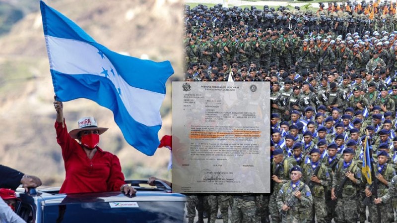 Fuerzas Armadas de Honduras acatan orden de Xiomara Castro de utilizar bandera color azul turquesa