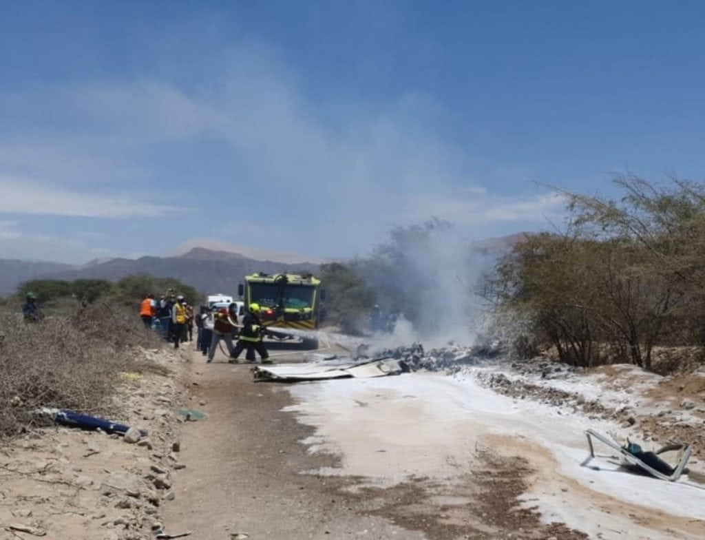 Mueren 7 personas en Perú al estrellarse la avioneta en la que se transportaban