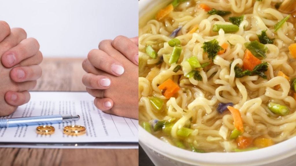 Esposo exige el divorcio argumentando que está “harto” que su pareja le cocine fideos instantáneos todos los días