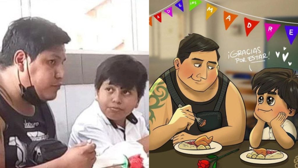 Padre acompaña a su hijo a un evento que era para las madres y se viraliza en las redes sociales
