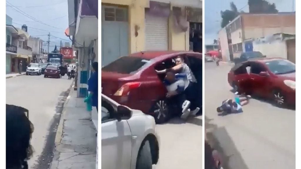Joven se lanza de un automóvil en movimiento para evitar ser secuestrado en México