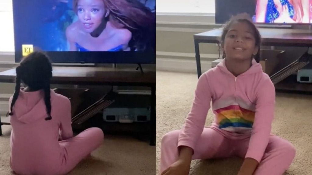 Niña afroamericana se roba el corazón de las redes al celebrar que se parece a la Sirenita