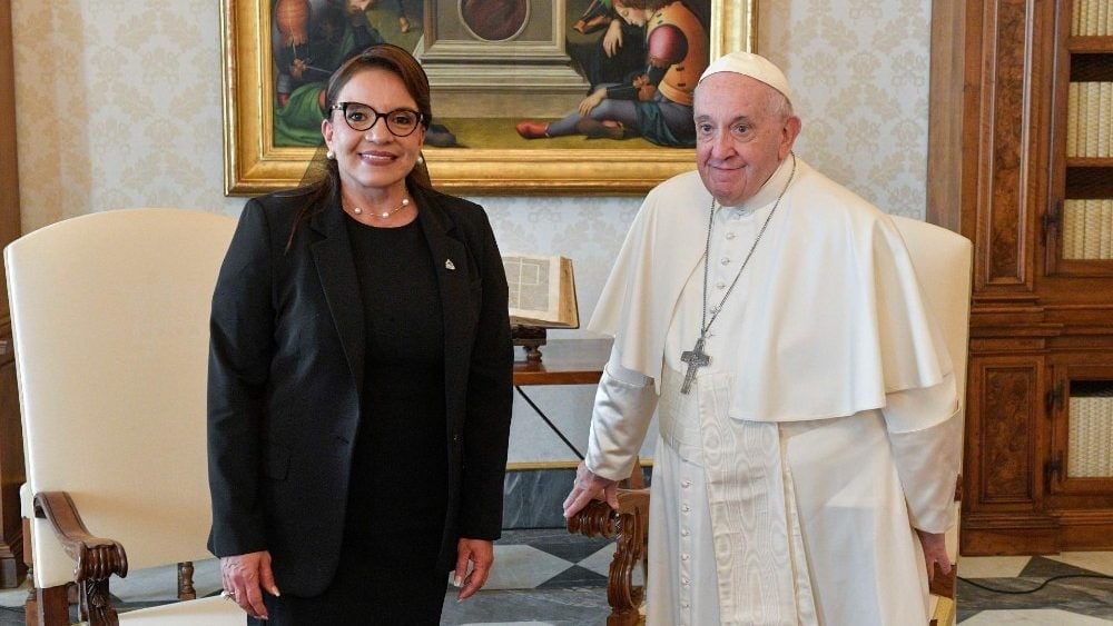 presidenta de Honduras papa Francisco