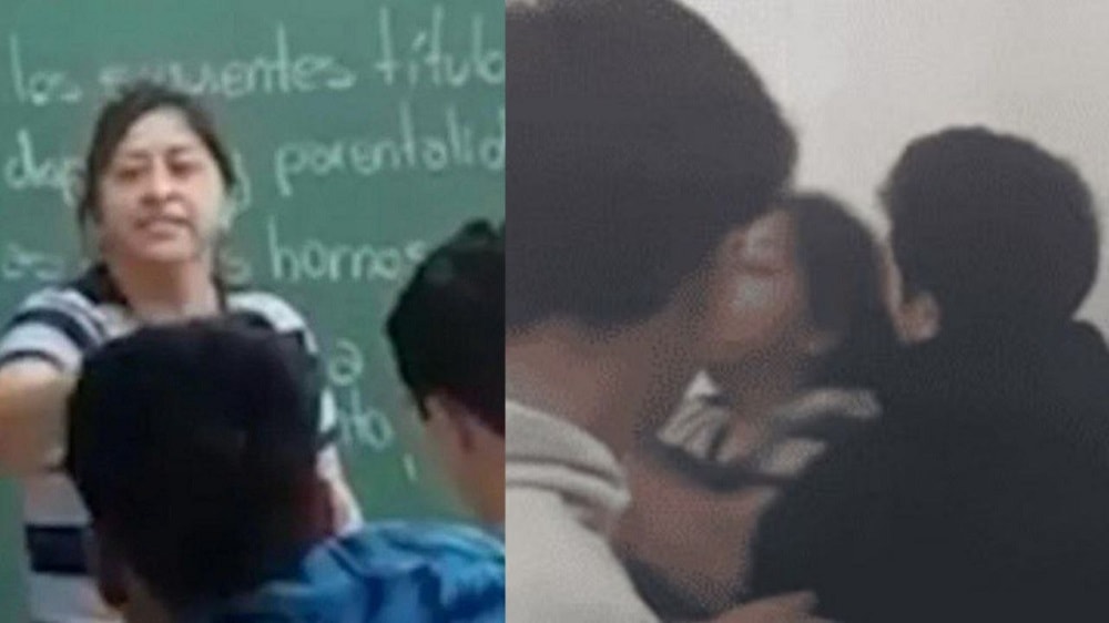 Madre cansada de ir al colegio a denunciar acoso contra su hijo se le va a golpes al abusador
