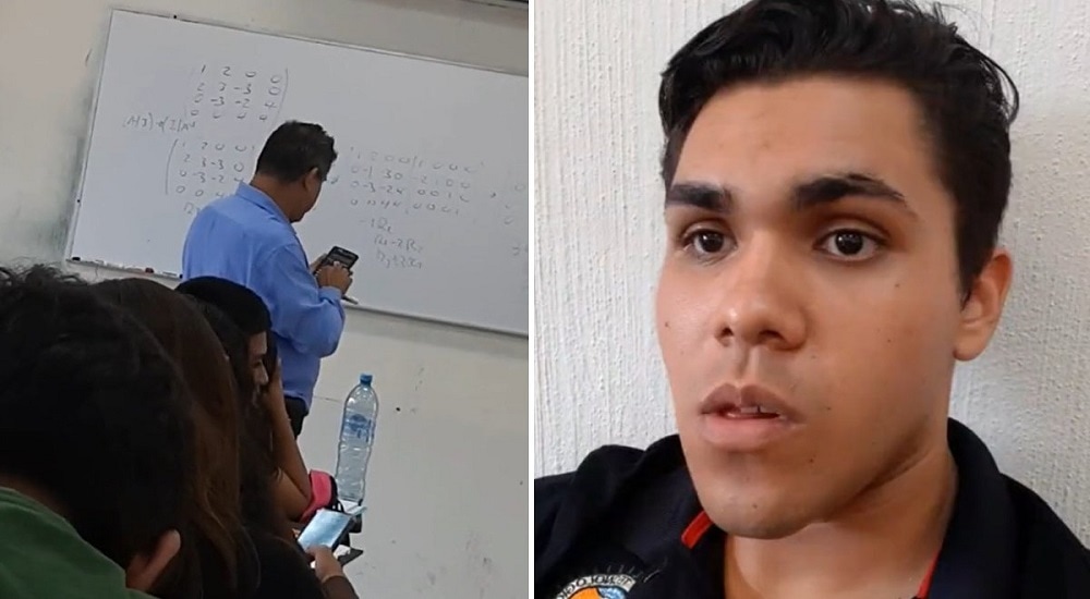 Profesor plantea un problema matemático a sus alumnos que ni él puso resolver