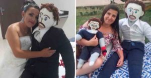 Mujer que se “casó con un muñeco de trapo” asegura que su “esposo” le  fue infiel