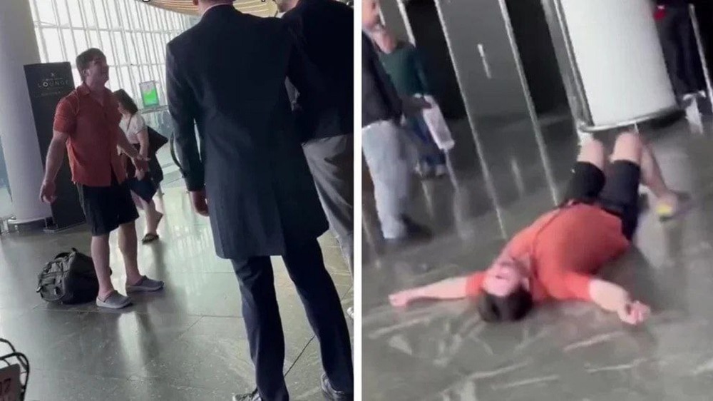 Hombre se desploma por el llanto luego que la aerolínea perdiera sus cuatro perros