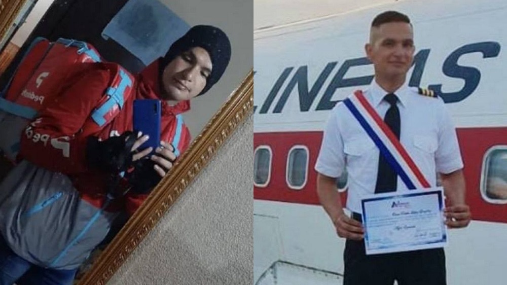 Policía trabajó en sus horas libre como repartidor para lograr su sueño de ser piloto