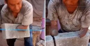 “Mi orgullo”: Joven muestra a su papá sin manos trabajando en la albañilería