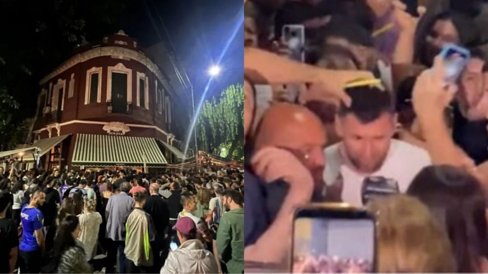 Locura en Palermo tras visita de Messi en un restaurante