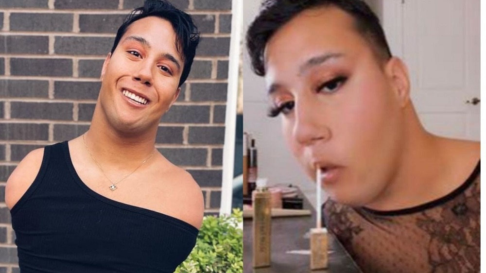 Joven sin manos y piernas es una inspiración en TikTok por sus bellos maquillajes