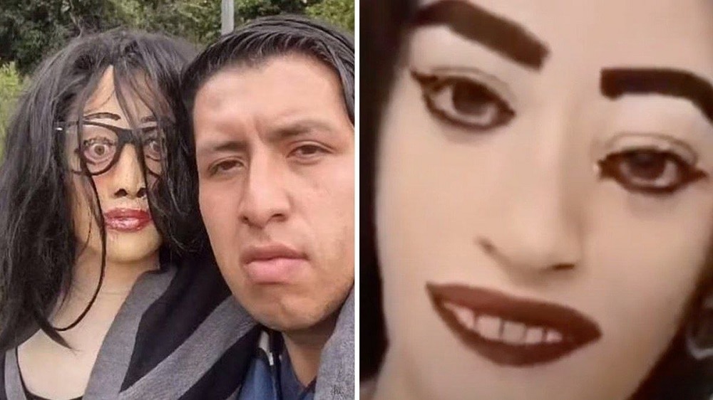 Usuarios aseguran que novia de trapo de un tiktoker mueve los ojos porque está poseída