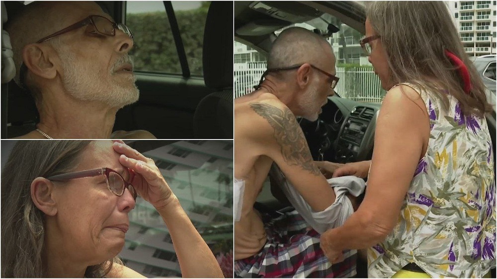 Adulto mayor con cáncer vive en un carro tras invertir todo su dinero para curarse