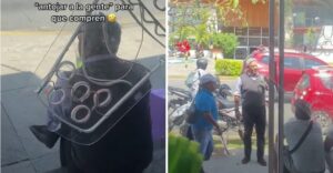 Papá compra el batido más barato del negocio de su hija y se sienta afuera para “antojar” a los clientes