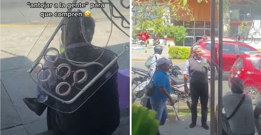 Papá compra el batido más barato del negocio de su hija y se sienta afuera para “antojar” a los clientes