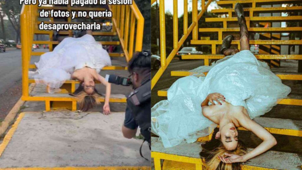 “Engañada, pero jamás derrotada”: Novia posa con su vestido tras cancelar su boda