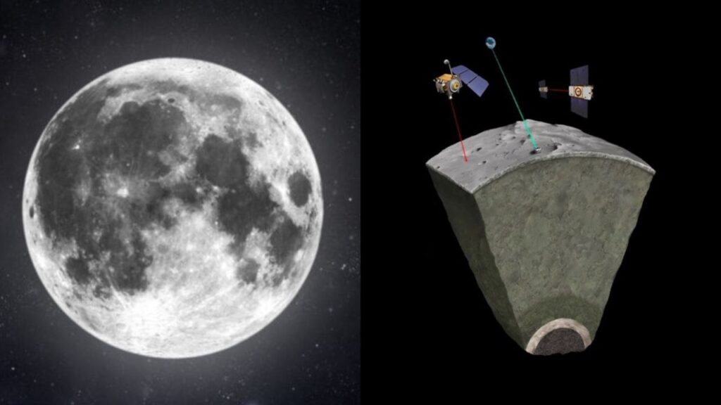 El centro de la Luna está hecho de un metal muy parecido a hierro
