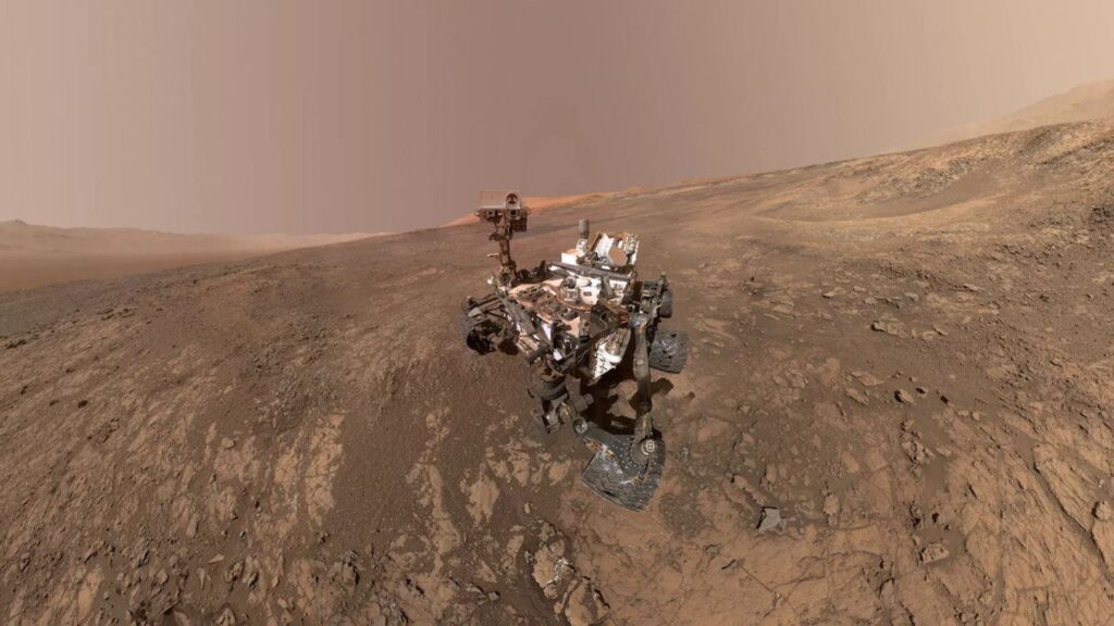 Rover Curiosity después de tres años accedió la empinada Cresta en Marte