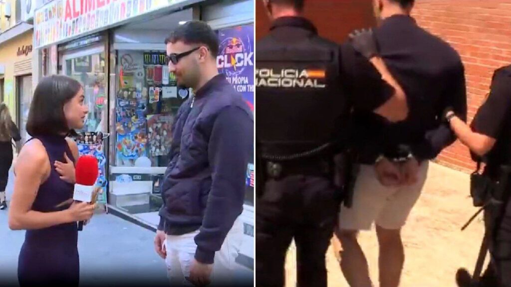 Hombre manoseó a una reportera en plena transmisión en vivo y fue detenido