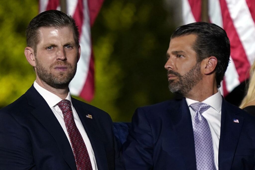 Hijos del expresidente Trump testificarán en el juicio por fraude financiero