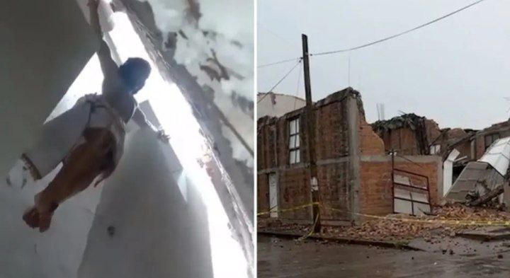 Sorprendidos feligreses por Cristo que quedó intacto tras derrumbe de un techo en una Iglesia