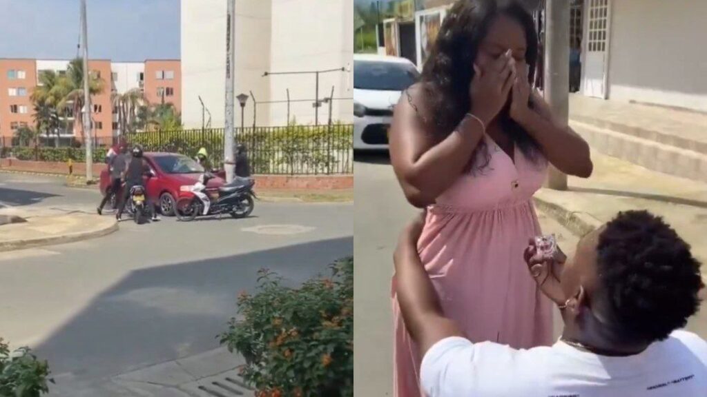 Hombre "contrató una banda armada" para proponer matrimonio a su novia