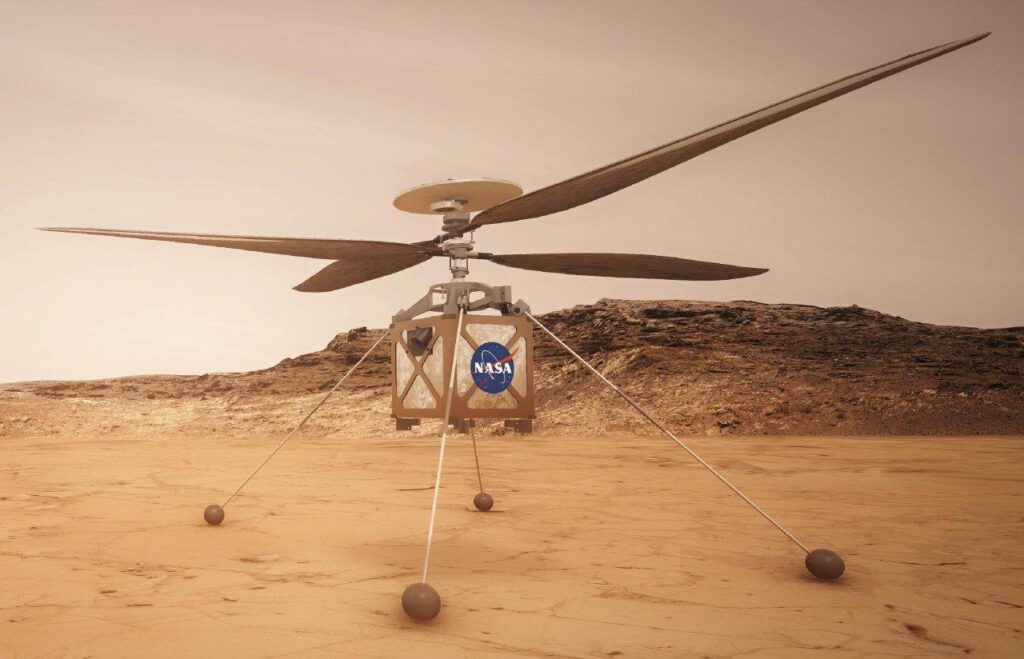 La NASA establece contacto con Ingenuity en Marte