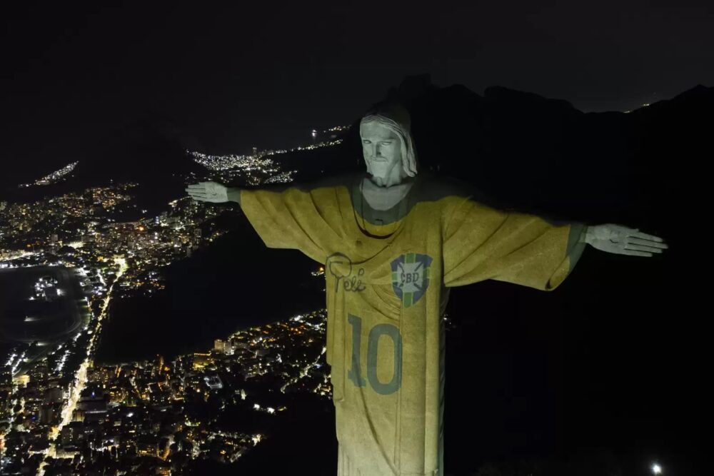 pele brasil , cristo redentor