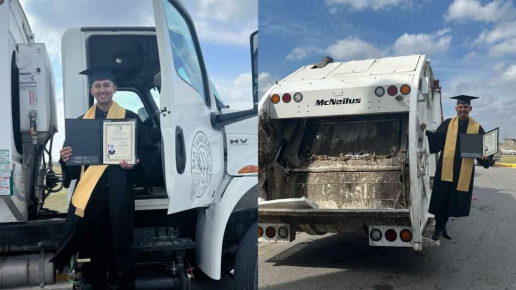 Joven se graduó de abogado trabajando como recolector de basura: "Esfuerzo, constancia y disciplina"