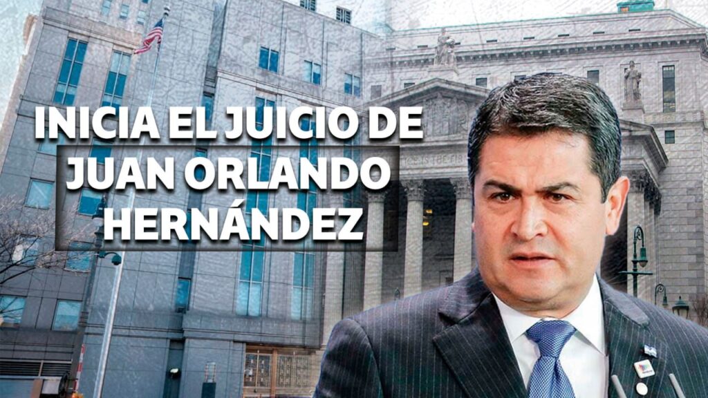 Inicia el juicio del expresidente Juan Orlando Hernández