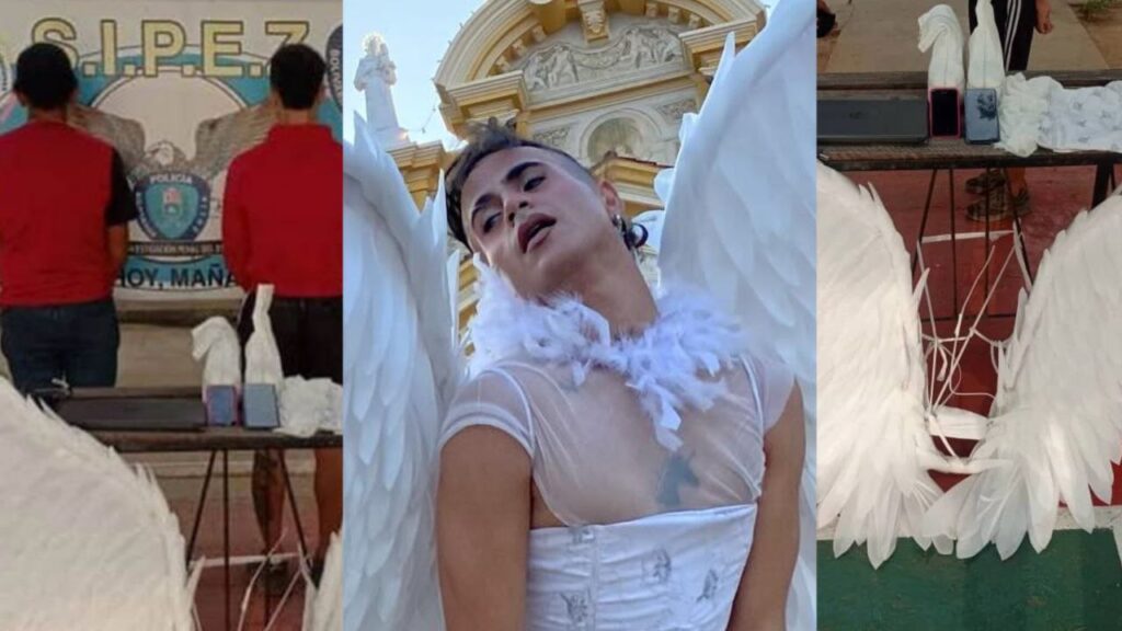 Hombre se viste de ángel, se toma fotos en una basílica y es detenido por irrespetar a "Dios"