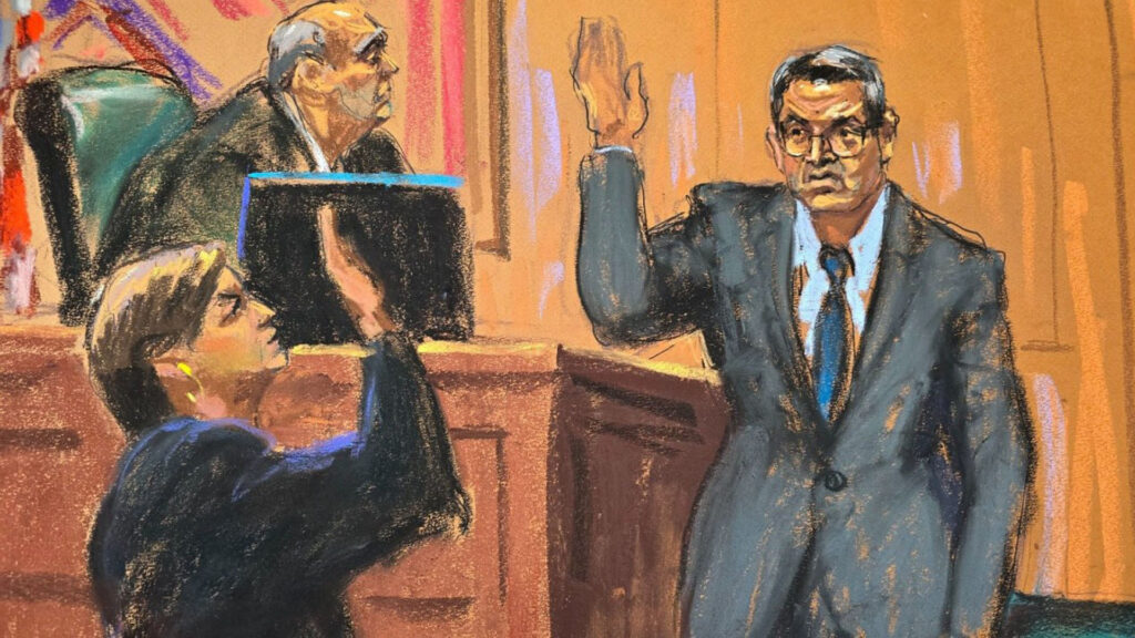 Fiscalía empieza su interrogatorio a JOH, quien es testigo en su propio juicio