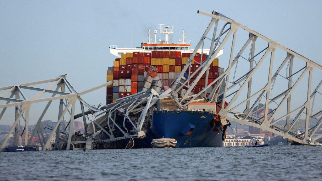Usarán un canal temporal en Baltimore tras accidente en el puente Francis Scott Key