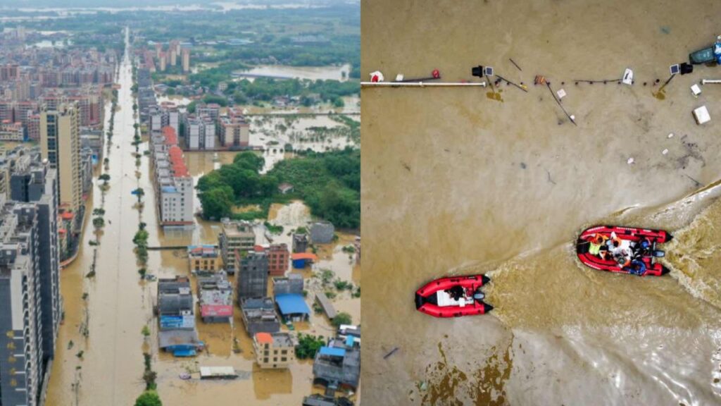 China experimenta las peores inundaciones en un siglo: 24 ríos se desbordaron