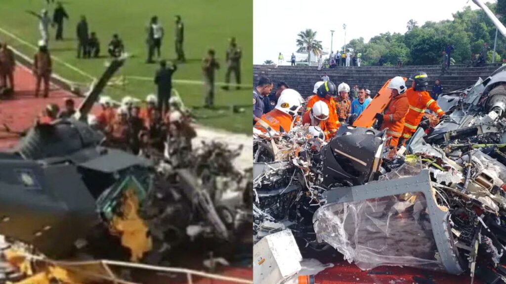 Tragedia en Malasia: Helicópteros de la Marina chocan en el aire y mueren diez personas
