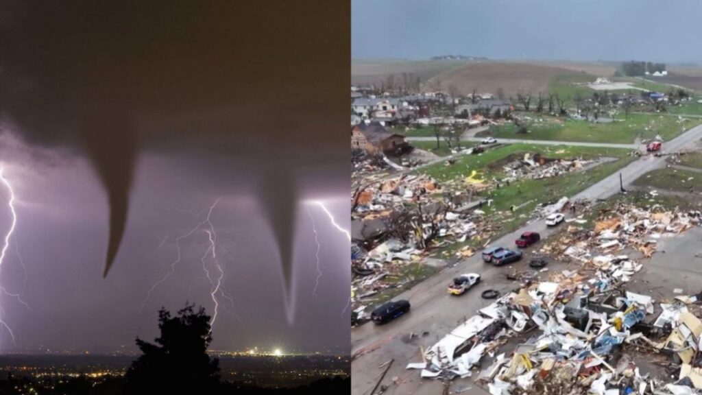Tornados "destructores" arrasan casa en Iowa y Nebraska