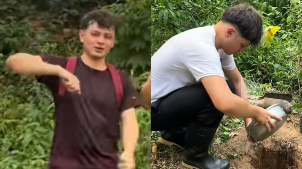 Anthony, el tiktoker hondureño que se está dando a la tarea de reforestar