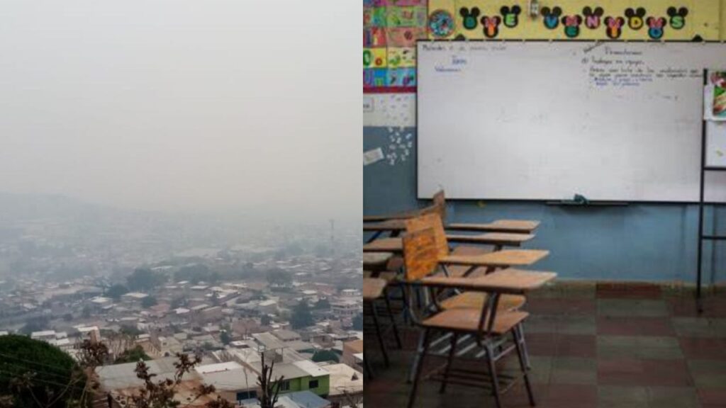 Capa de humo y ola de calor obliga a las autoridades a cancelar clases en la capital de Honduras