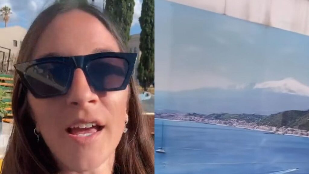 Mujer reserva un apartamento en Italia con vista al mar, pero era una pared pintada