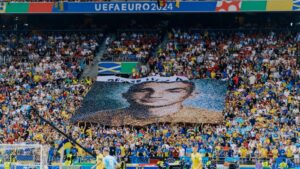 Honran a un soldado ucraniano en la Eurocopa 2024 con una emotiva Pancarta