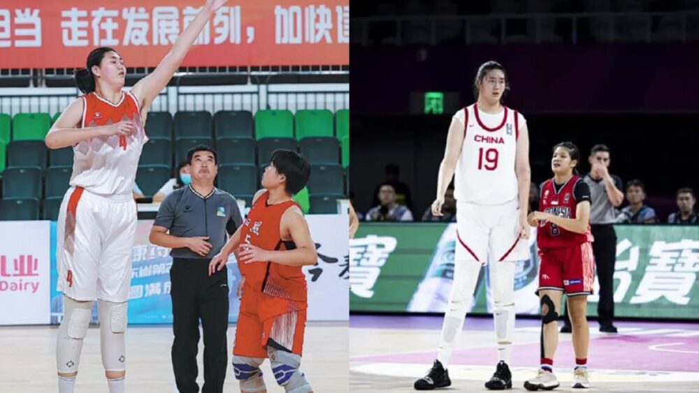 Zhan Ziyu, la jugadora china que mide 2m30 con 17 años de edad