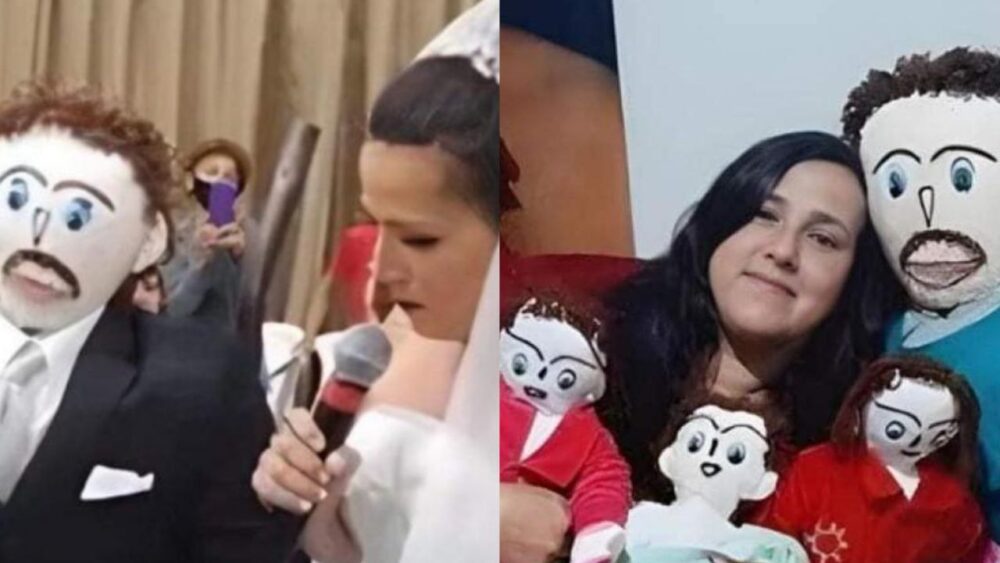 Mujer engañada por un muñeco de trapo: "Lo perdoné porque lo amo"