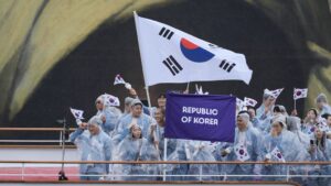 Presentan a los atletas surcoreanos como de Corea del Norte