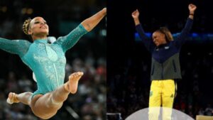 Rebeca, la gimnasta brasileña que le arrebató la medalla de oro a Simone Biles
