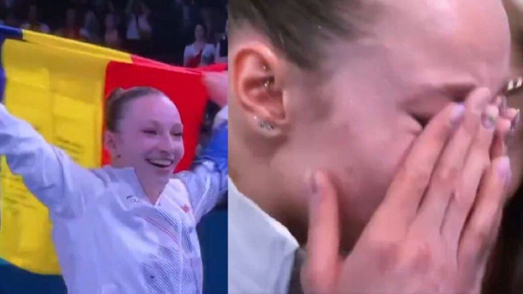 Maria Barbosu, la gimnasta rumana a la que le quitaron la medalla de bronce cuando celebraba