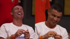 Cristiano Ronaldo es tendencia por imitar a Messi: “¿Qué mirás bobo?”