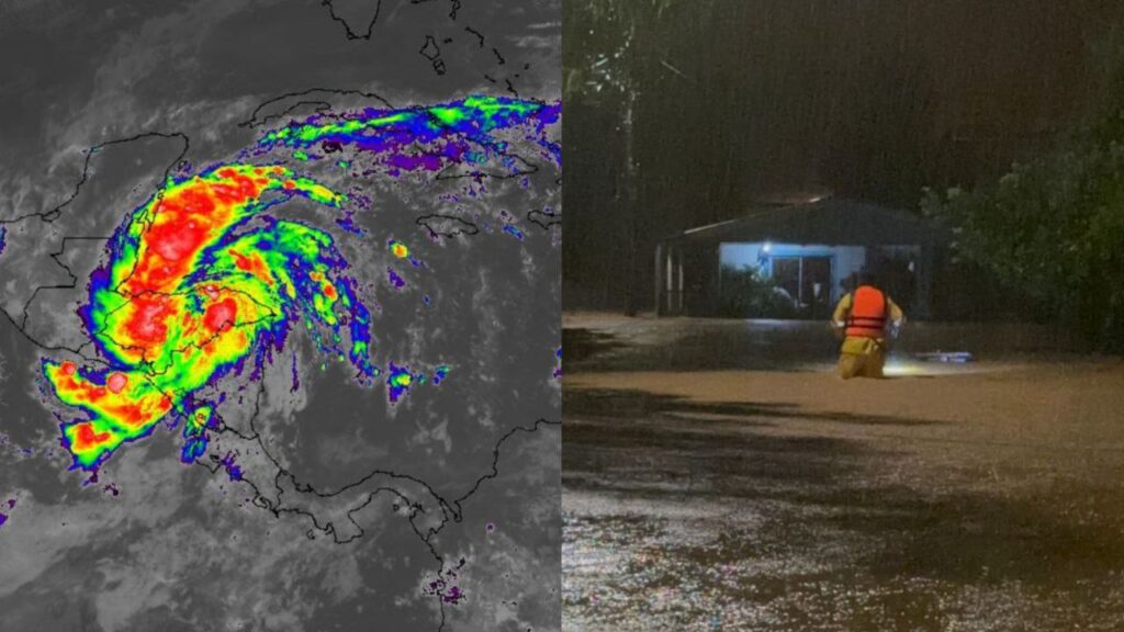 Tormenta Sara comienza a sentirse en Honduras
